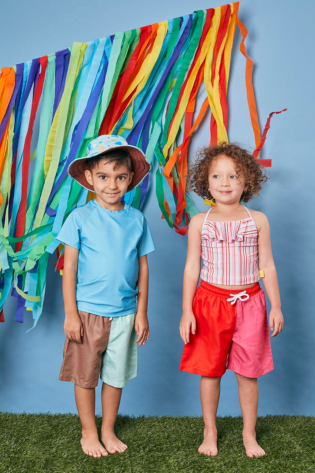 Kids Board Shorts - Red | Pink