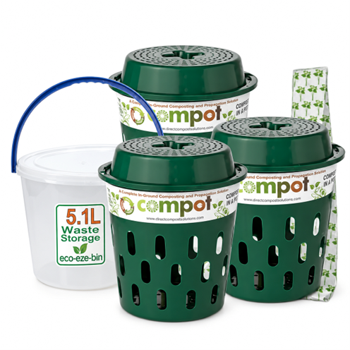 Compot Recycled Plastic Compost Bin 5L