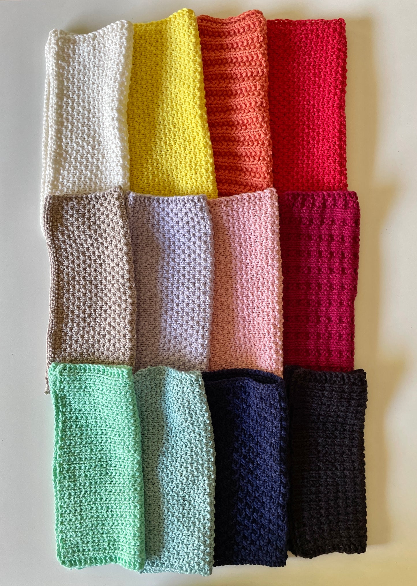 Knitted Dishcloths/ Facecloths - soft & versatile