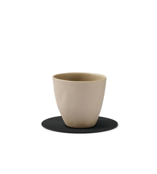Recycled Leather Coaster 4pk - Circle | Core | Handcrafted Denmark
