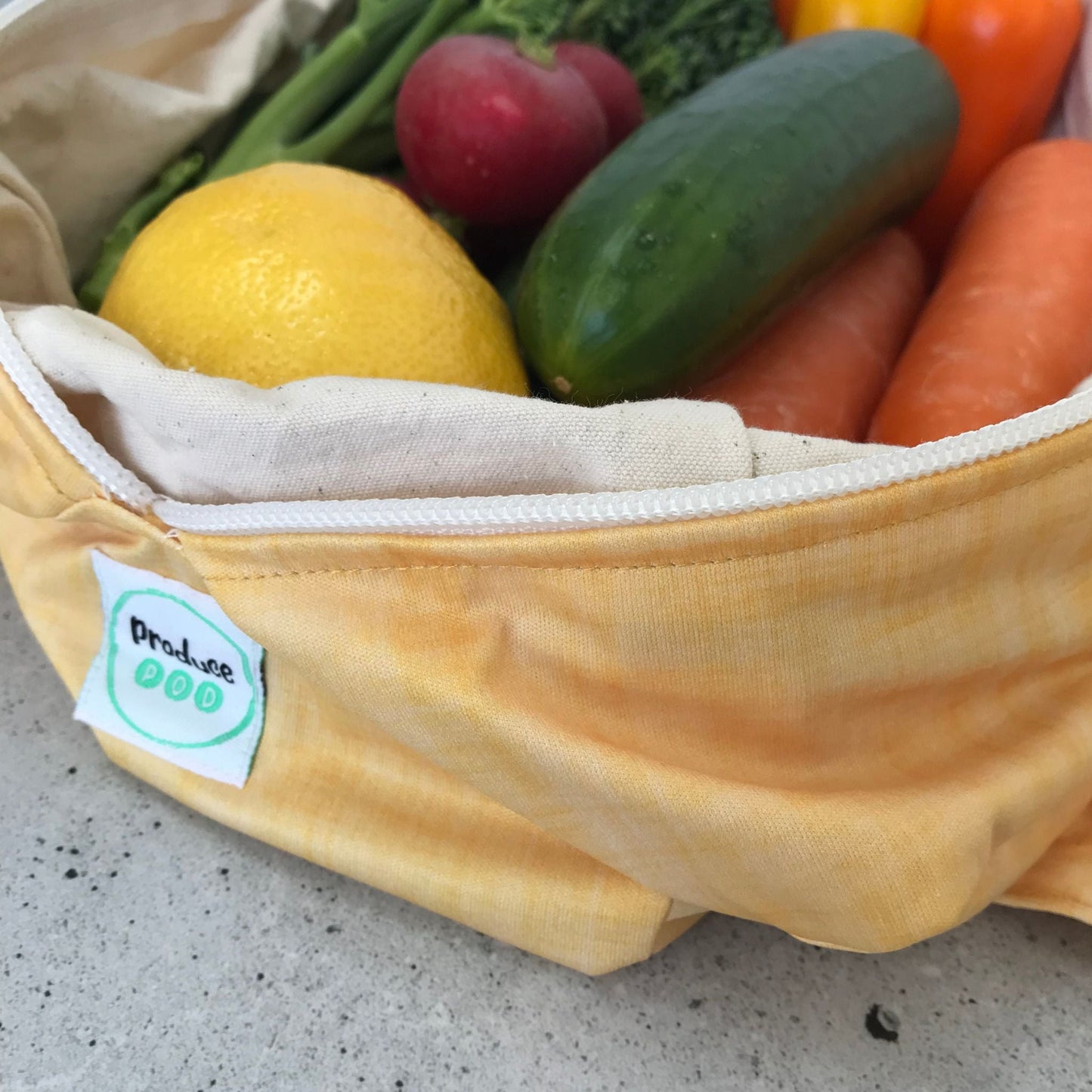 Produce Pod veggie bag - Lemon | Keeps Veg Fresh for Weeks