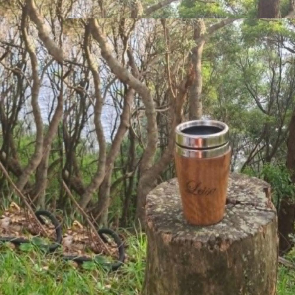 Hand-turned Timber Coffee Travel Mug | Insulated | Australian Made