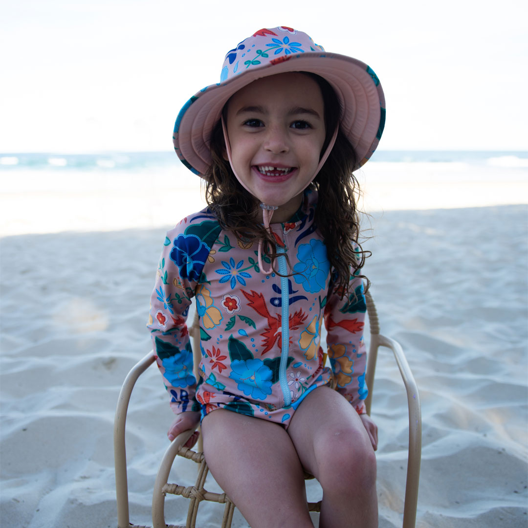 One Piece Long Sleeve Surfsuit - Girls