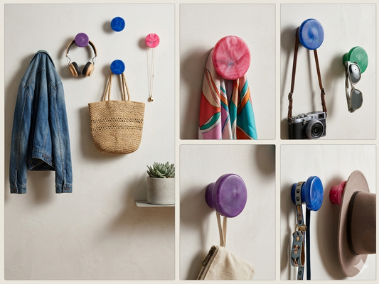 Wall Hook | Round | Recycled plastic hardware from Lismore