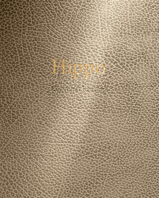Recycled Leather Coaster 4pk - Circle | Hippo | Handcrafted Denmark