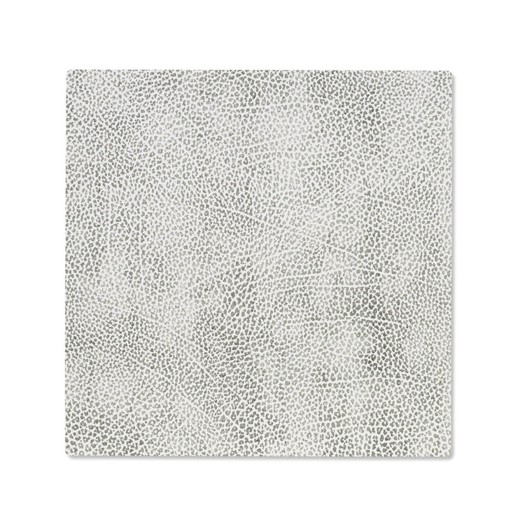 LIND DNA recycled leather colour swatch sample in white grey for sustainable designer homewares.