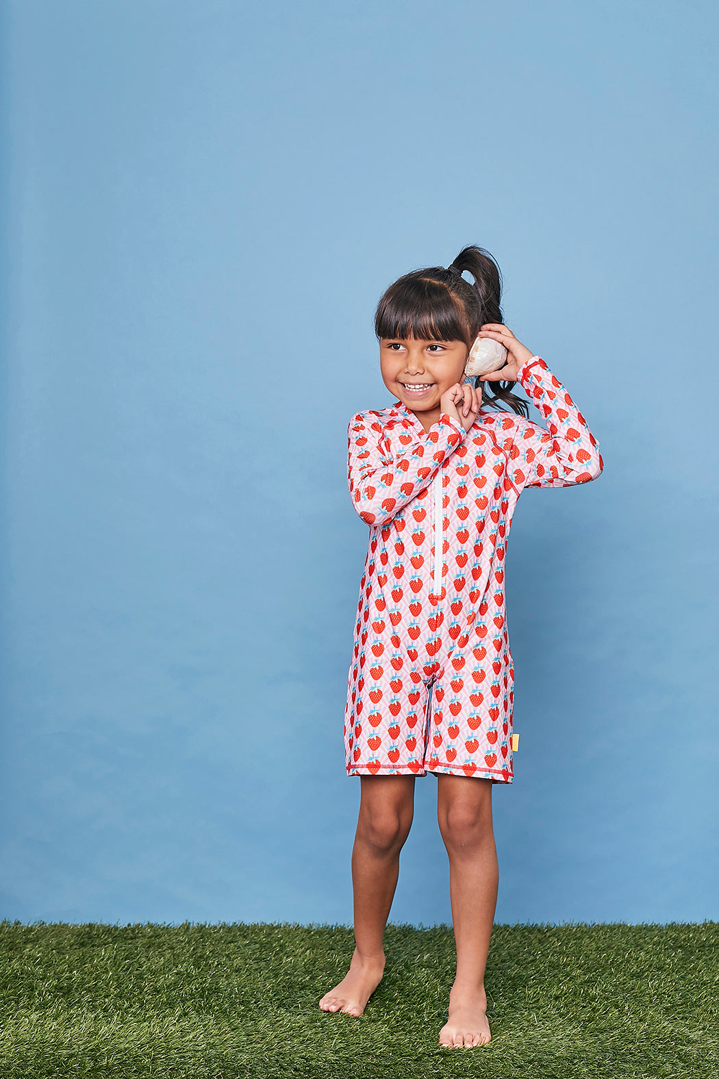 Long Sleeve Sunsuit - Strawberry Sundae Kids