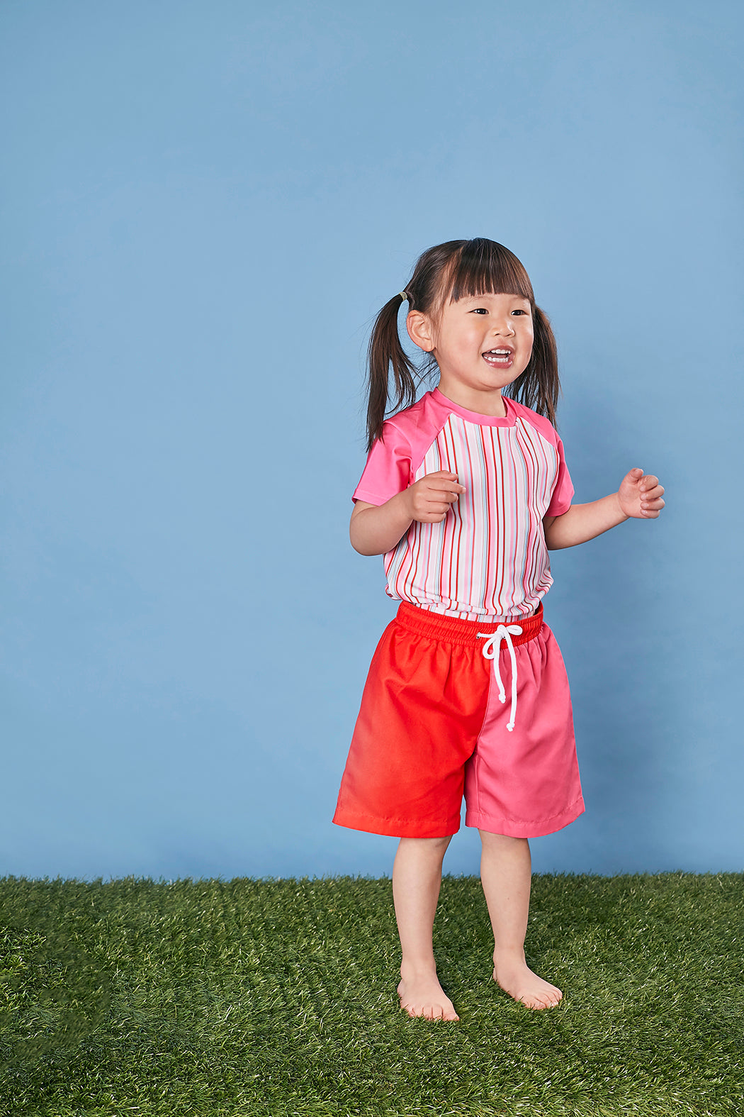 Kids Board Shorts - Red | Pink