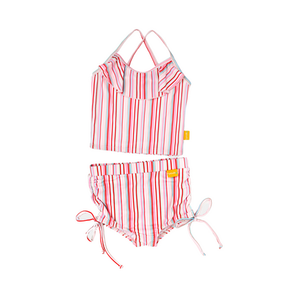 Kids Tankini Set | Ruffle Design | Recycled Fabric | UPF 50+