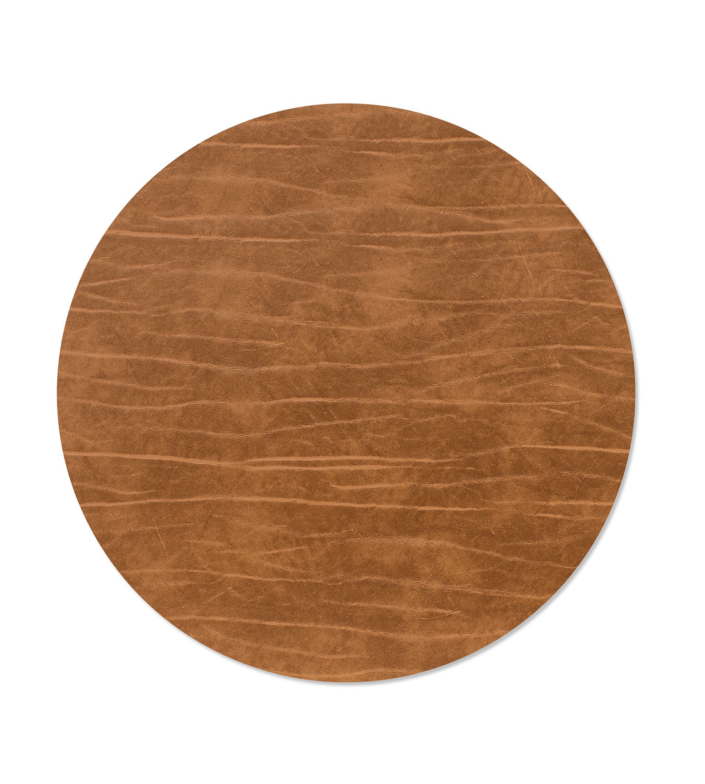 Recycled Leather Table Mat 4pk - Circle | Buffalo | Handcrafted Denmark