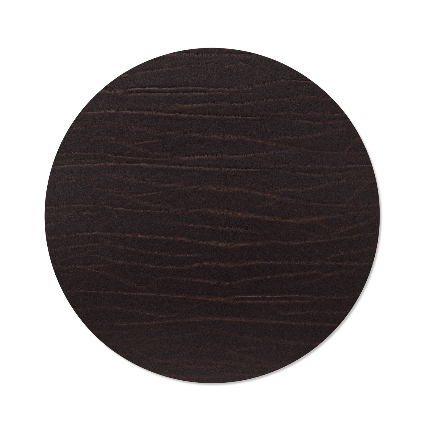 Recycled Leather Table Mat 4pk - Circle | Buffalo | Handcrafted Denmark