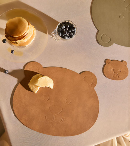 Recycled Leather Kids Table Mat | Set of 4 | Joy at Mealtimes