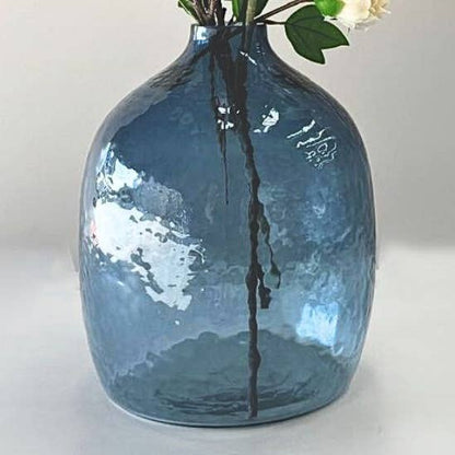Glass Vase - Hebron Handblown Hammered