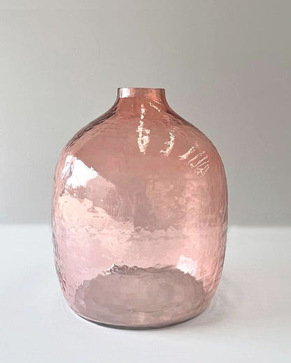 Glass Vase - Hebron Handblown Hammered