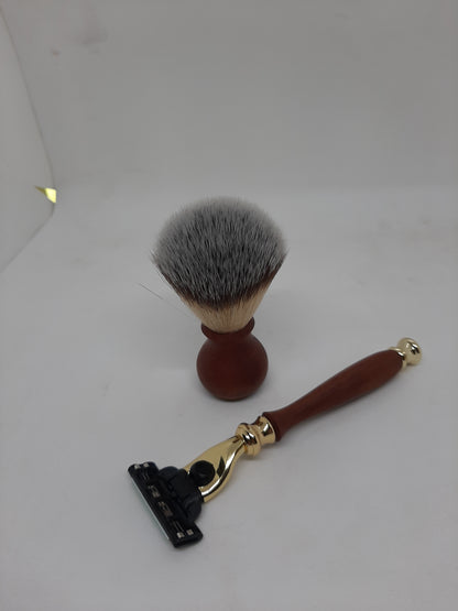 Hand-turned Timber Shave Set - Basic | Safety Razor | Australian Made