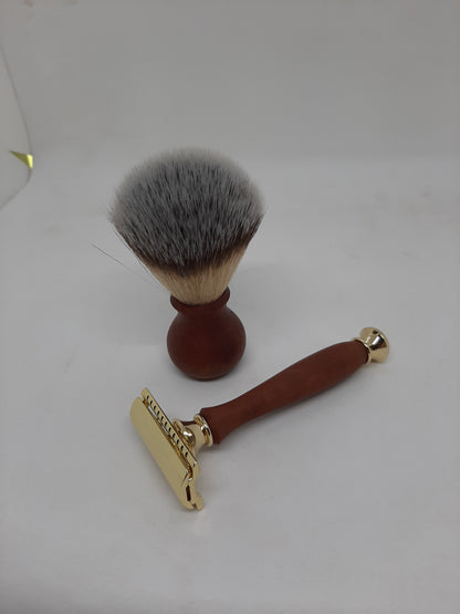 Hand-turned Timber Shave Set - Basic | Safety Razor | Australian Made