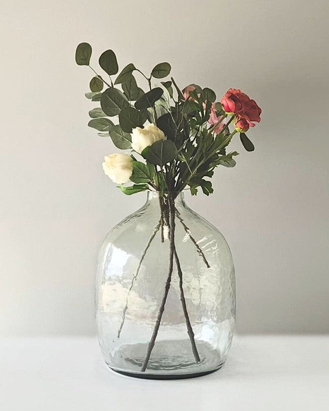 Glass Vase - Hebron Handblown Hammered