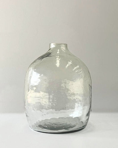 Glass Vase - Hebron Handblown Hammered