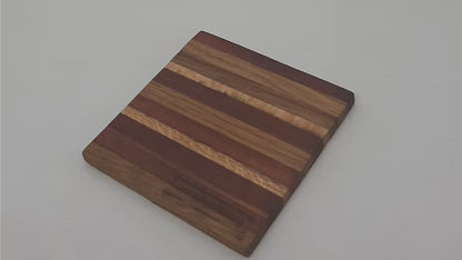 Hand-turned Recycled Timber Coasters | Set of 4 | One of a Kind