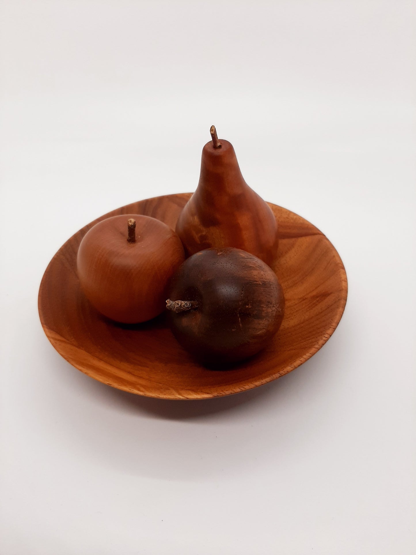 Hand-turned Timber Decorative Dish & Fruit Set | One of a Kind