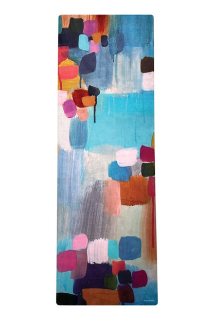 Yoga Mat | Washable Workout Mat | Recycled Rubber & Microsuede | 3mm Natural Rubber