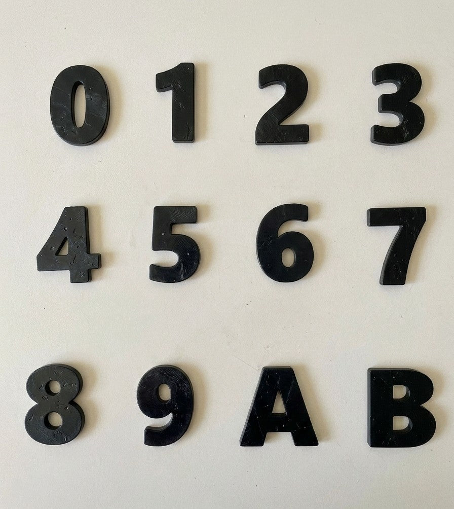 House Numbers & Letters | Recycled plastic hardware from Lismore