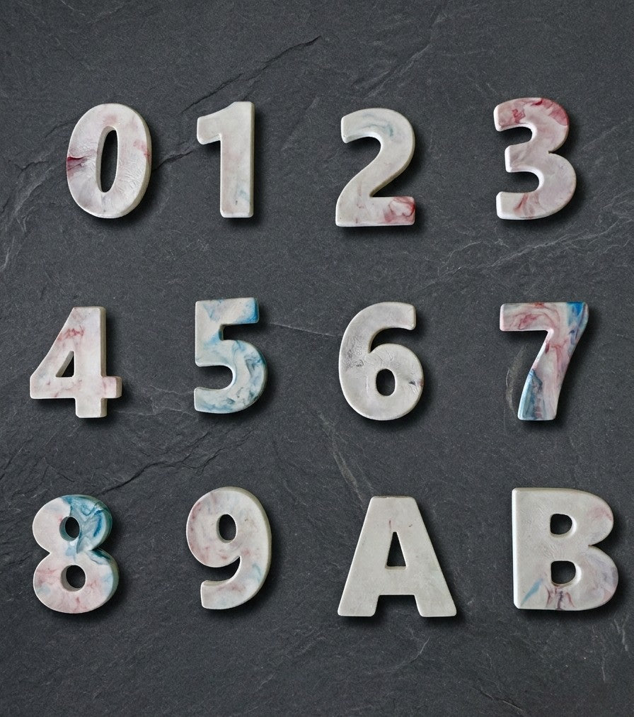 House Numbers & Letters | Recycled plastic hardware from Lismore