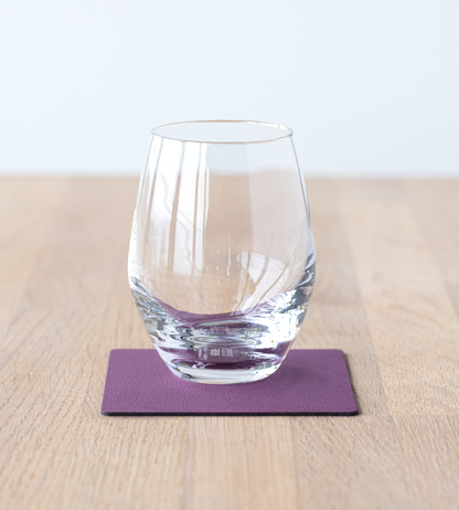 Recycled Leather Coaster 4pk - Square | Corduroy | Handcrafted Denmark