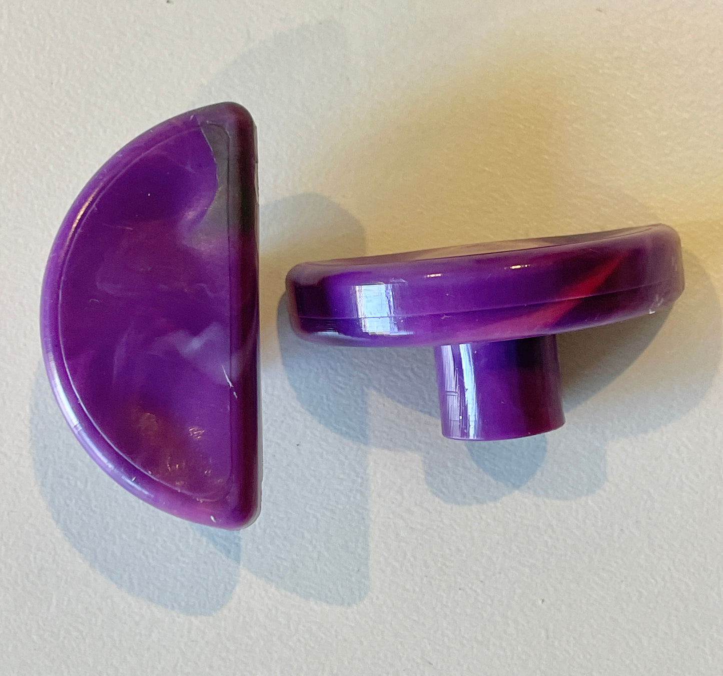 Cabinet Handle | Semi-Circle Finger Pull 50mm | Recycled plastic hardware from Lismore