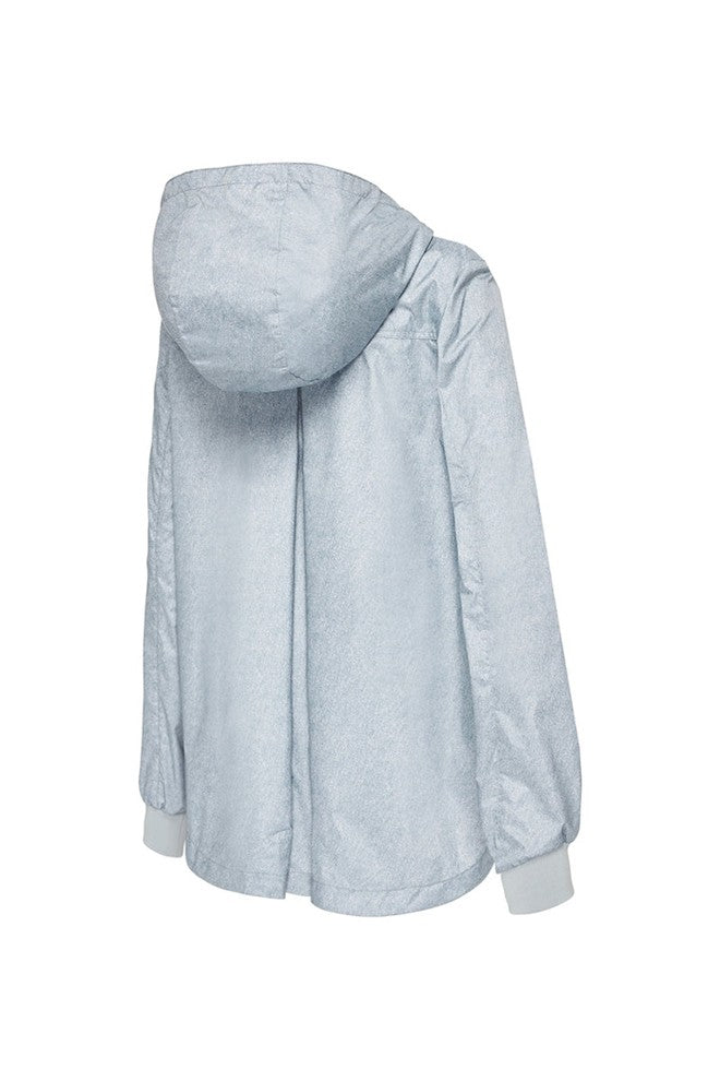 Womens 'Crop' Raincoat - Denim