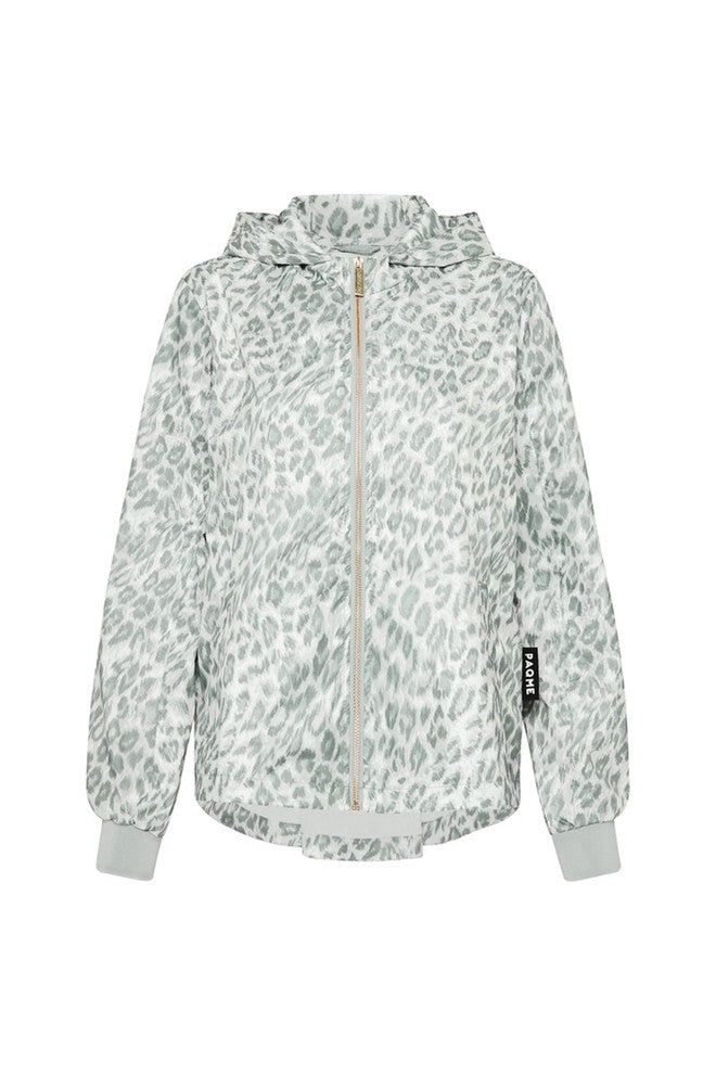 Womens 'Crop' Raincoat -  Leopard Smudge