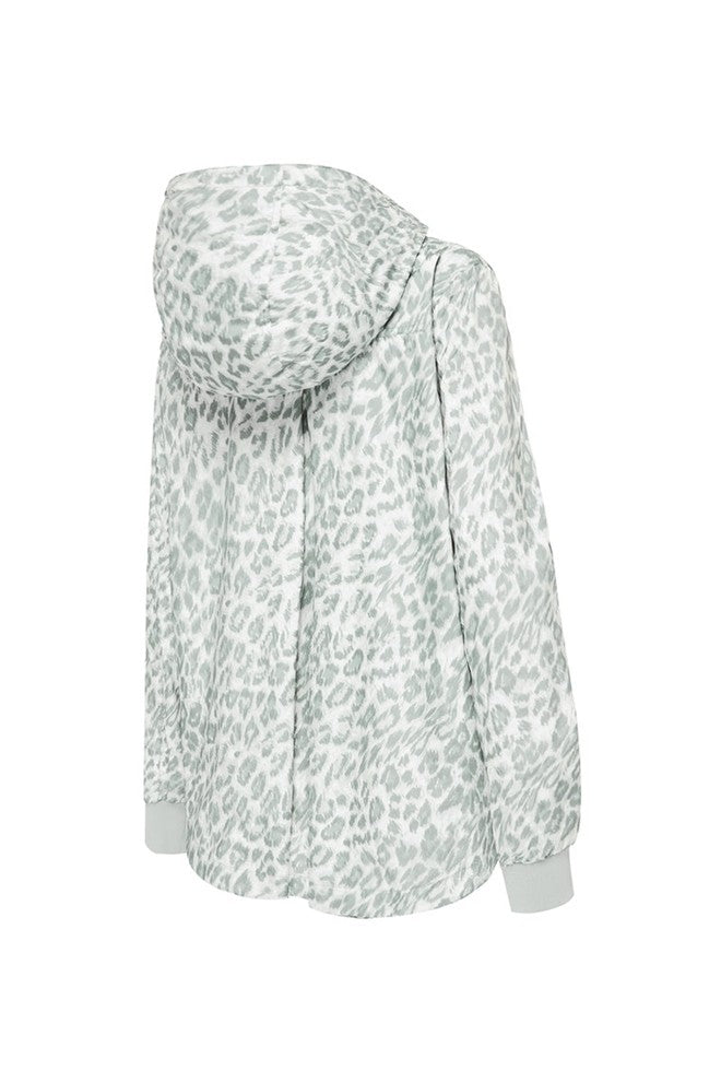 Womens 'Crop' Raincoat -  Leopard Smudge