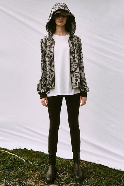 Womens 'Crop' Raincoat - Tie Dye