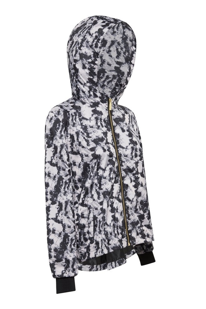 Womens 'Crop' Raincoat - Tie Dye