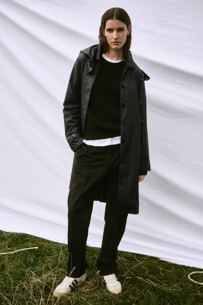 Womens 'trench' Raincoat - Black