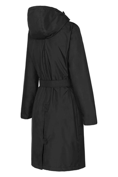 Womens 'trench' Raincoat - Black