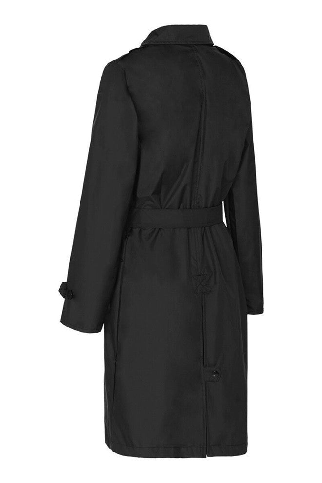 Womens 'trench' Raincoat - Black