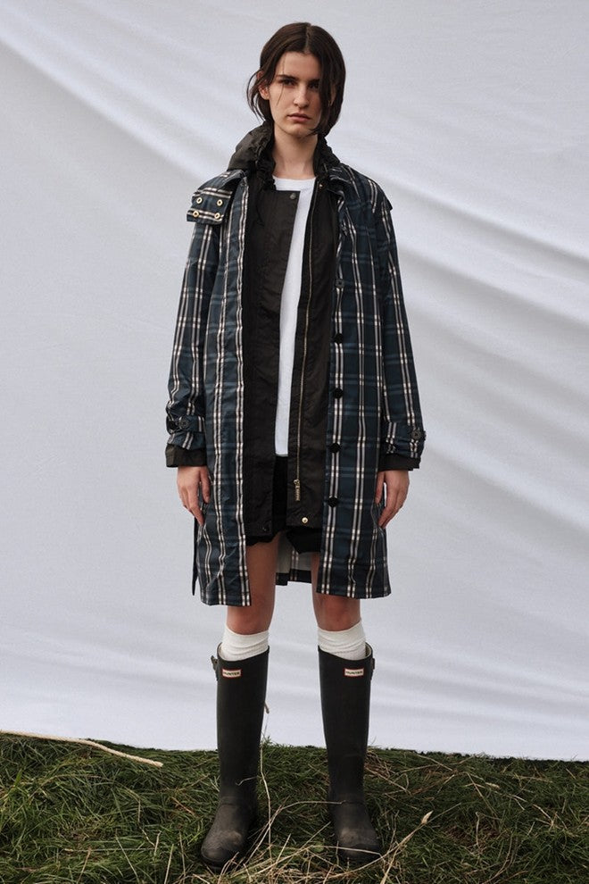 Women's 'trench' Raincoat - Check