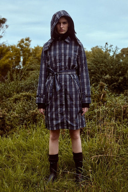 Women's 'trench' Raincoat - Check