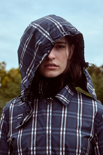 Women's 'trench' Raincoat - Check