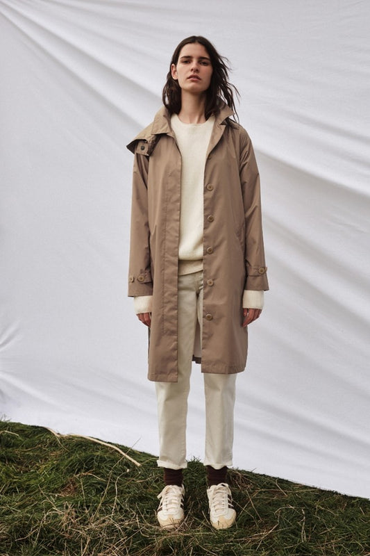 Women's 'trench' Raincoat - Doe