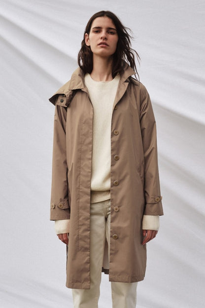Women's 'trench' Raincoat - Doe