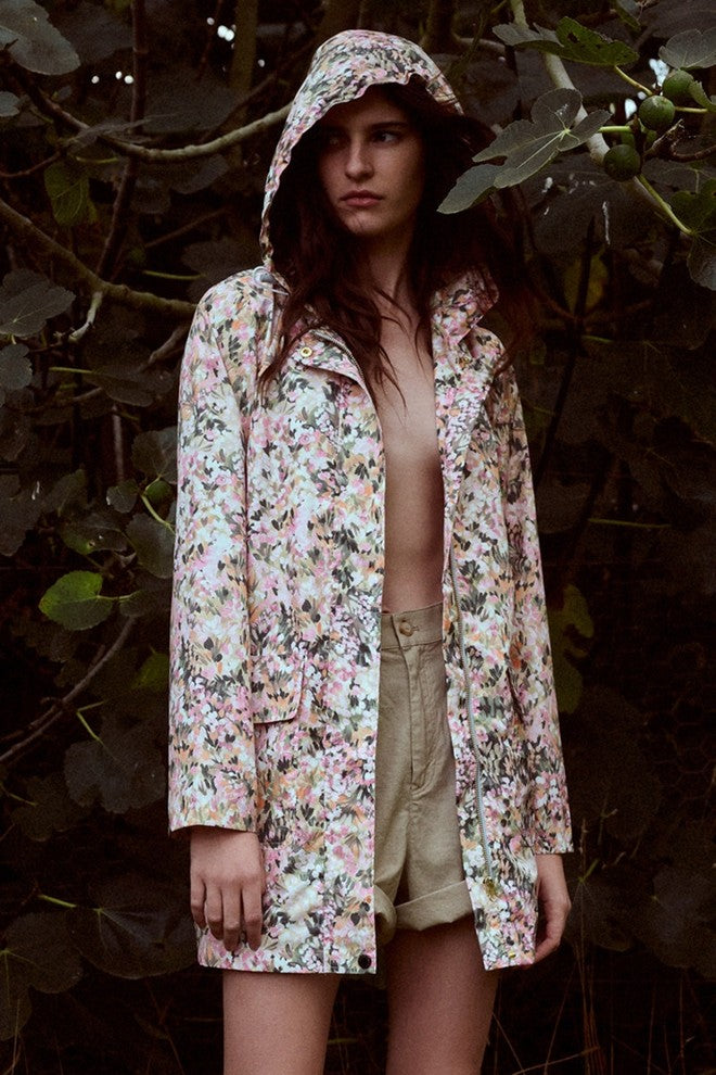 Womens 'anyday' 3/4 Raincoat - Bloom