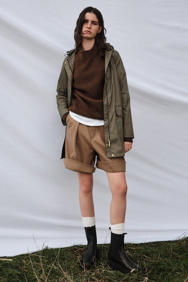 Womens 'anyday' 3/4 Raincoat - Mini Houndstooth