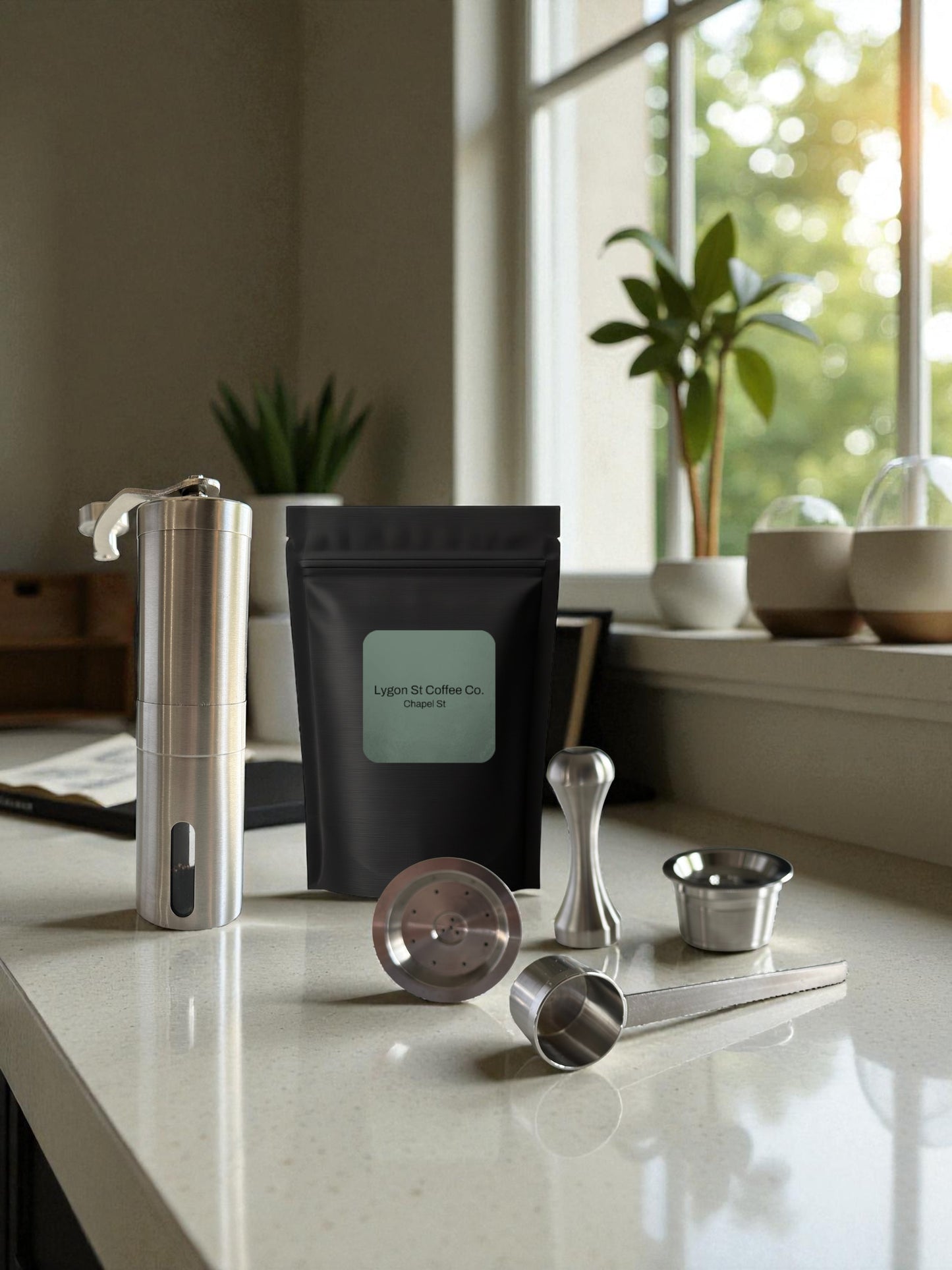 Aldi K-fee®, Caffitaly & Verismo Reusable Coffee Pods - Barista pack | Stainless Steel Capsules, Grinder & Accessories