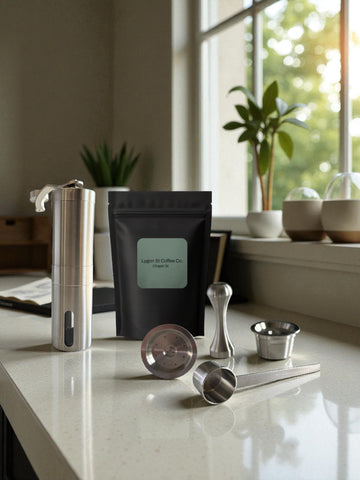 Aldi K-fee®, Caffitaly & Verismo Reusable Coffee Pods - Barista pack | Stainless Steel Capsules, Grinder & Accessories