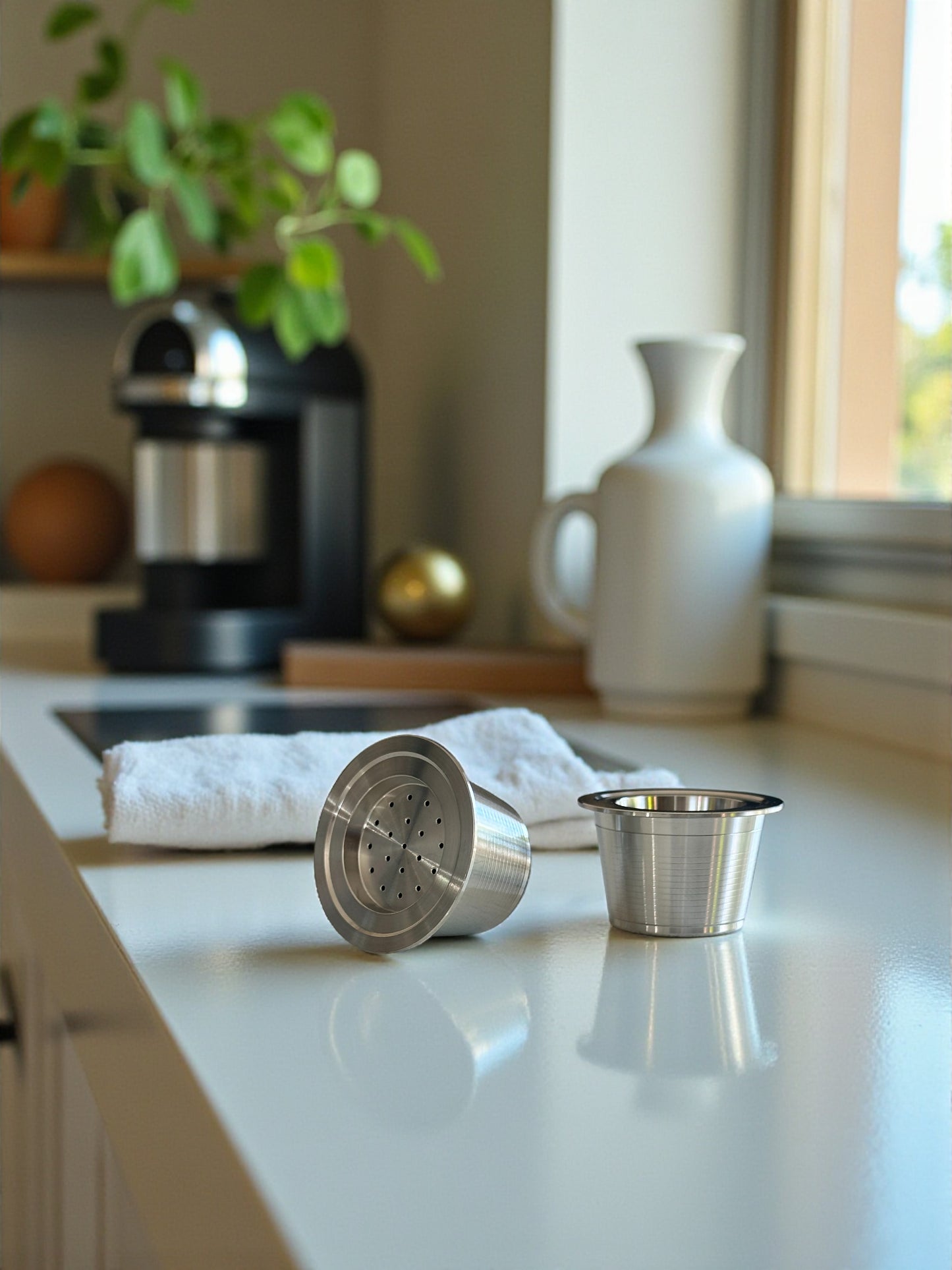 Espressotoria - Reusable Stainless Steel Coffee Capsule | Eco-Friendly Refillable Pod