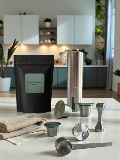 Nespresso Reusable Coffee Pods - Ultimate pack | Stainless Steel Refillable Capsules Set