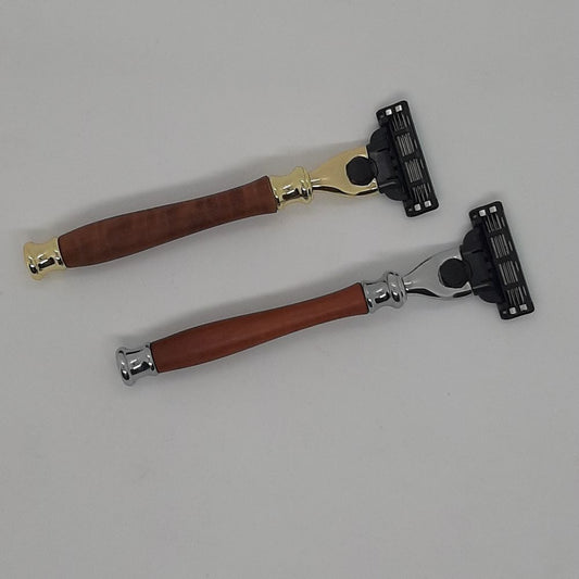 Hand-turned Timber Razor | Gillette Mach III | Australian Made