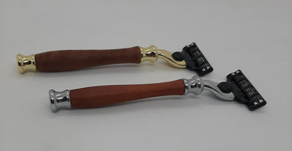 Hand-turned Timber Razor | Gillette Mach III | Australian Made